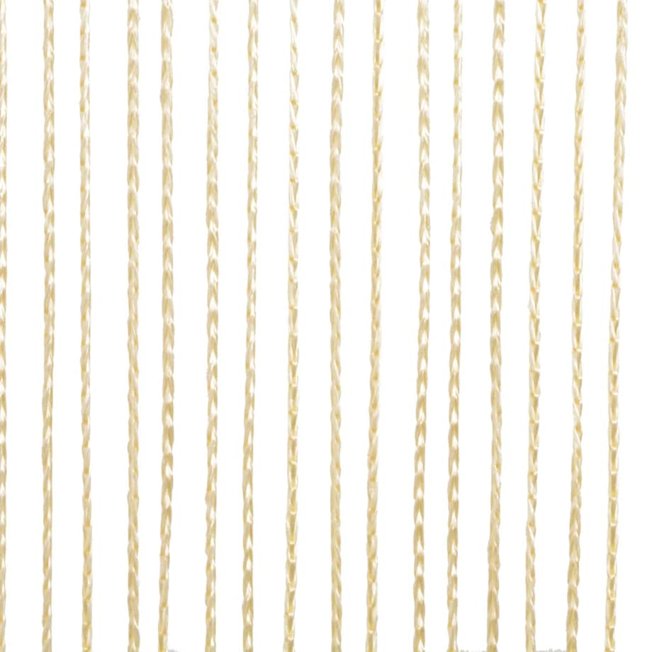 vidaXL Zasłony sznurkowe, 2 sztuki, 140 x 250 cm, kremowe