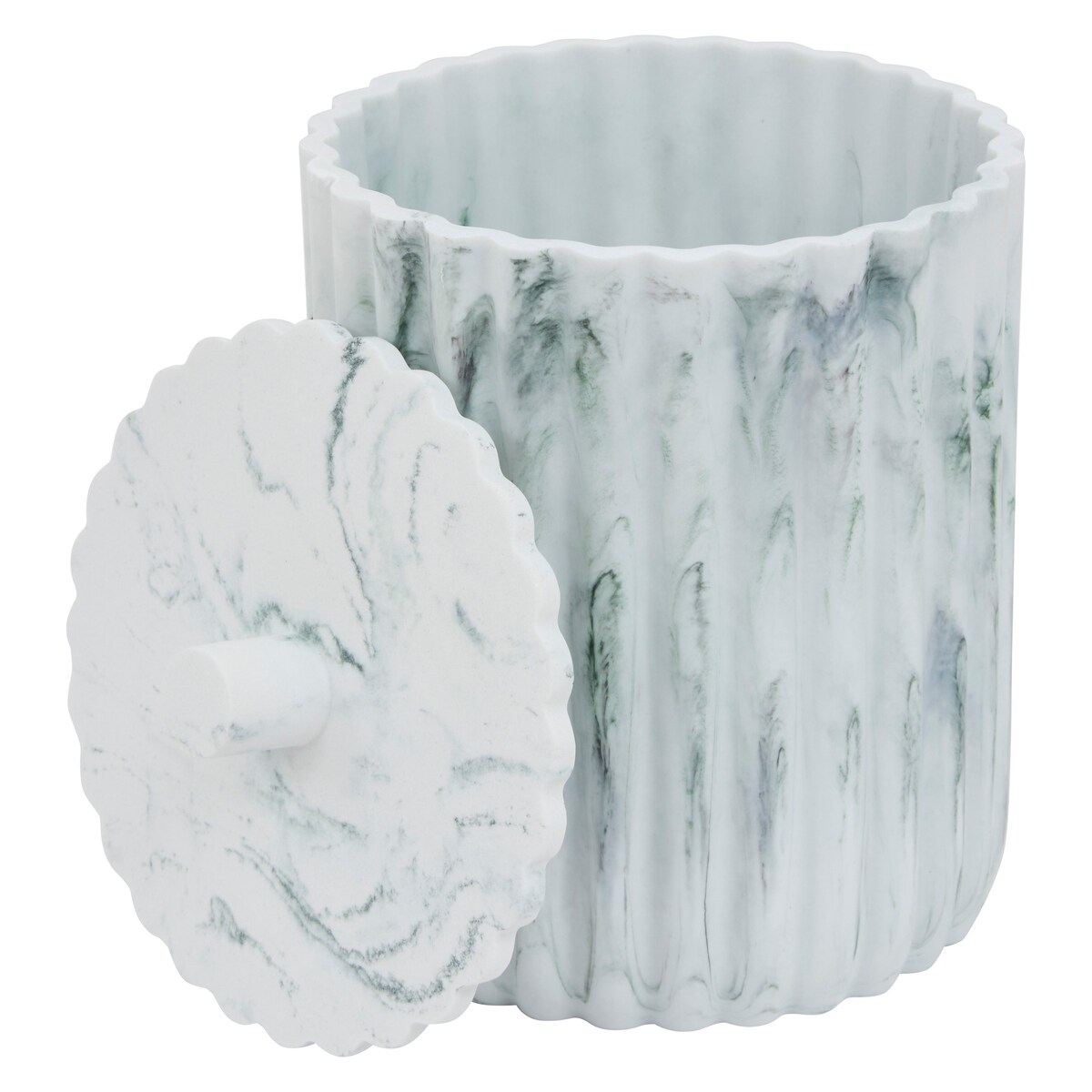 Kosz na śmieci 5 l marmurkowy 26x19,2x19,2 cm UDOTI