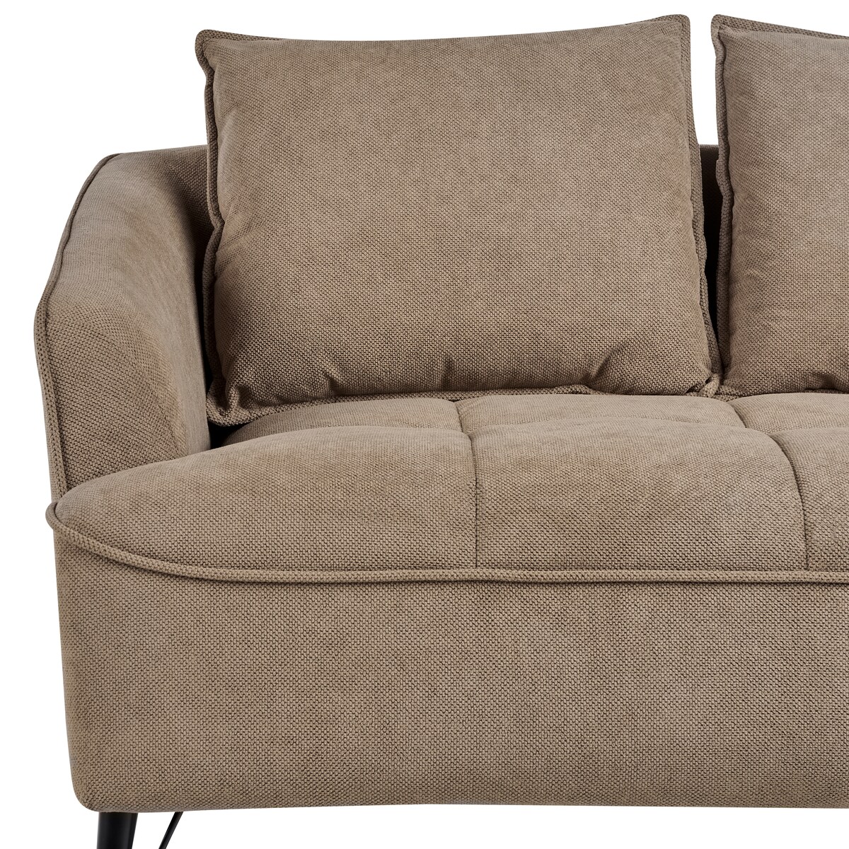 Sofa dla 2 osób HOBRO Jasnobrązowy