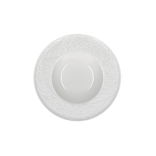 Zestaw 6 talerzy do zupy Bosco - Biały, 23 cm