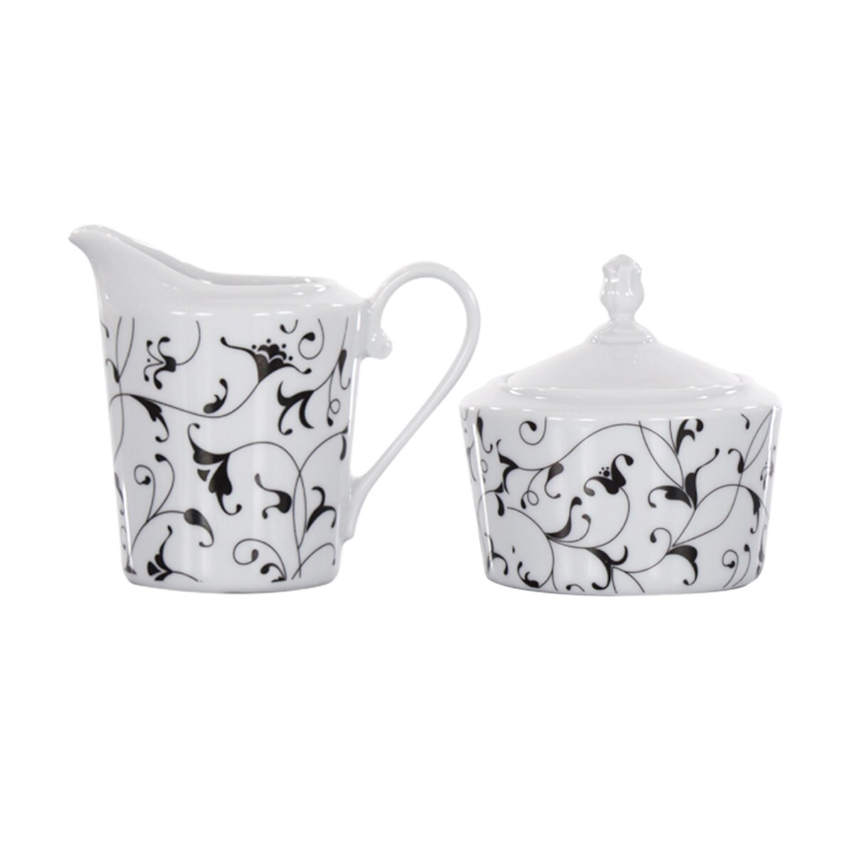 Zestaw cukiernica/mlecznik Cosmopolitan Oriental Czarny G141