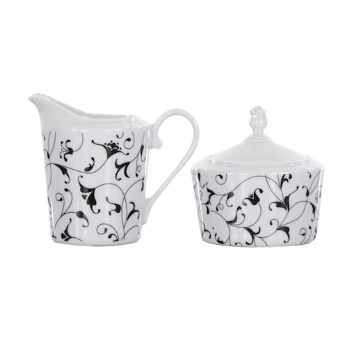 Zestaw cukiernica/mlecznik Cosmopolitan Oriental Czarny G141