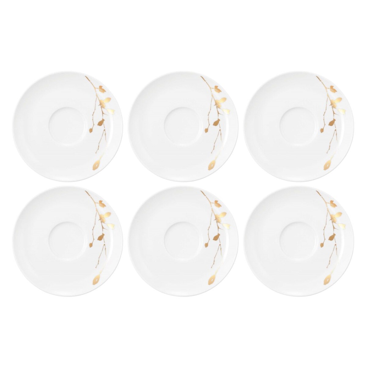 SELTMANN LIBERTY GOLDEN ROSE HIP Zestaw 6 spodków 16.5 cm