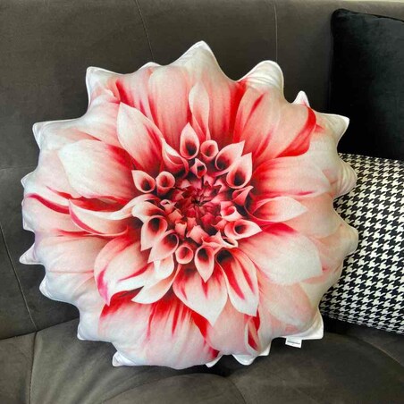 poduszka mała kwiat Dalia Poduszkownia