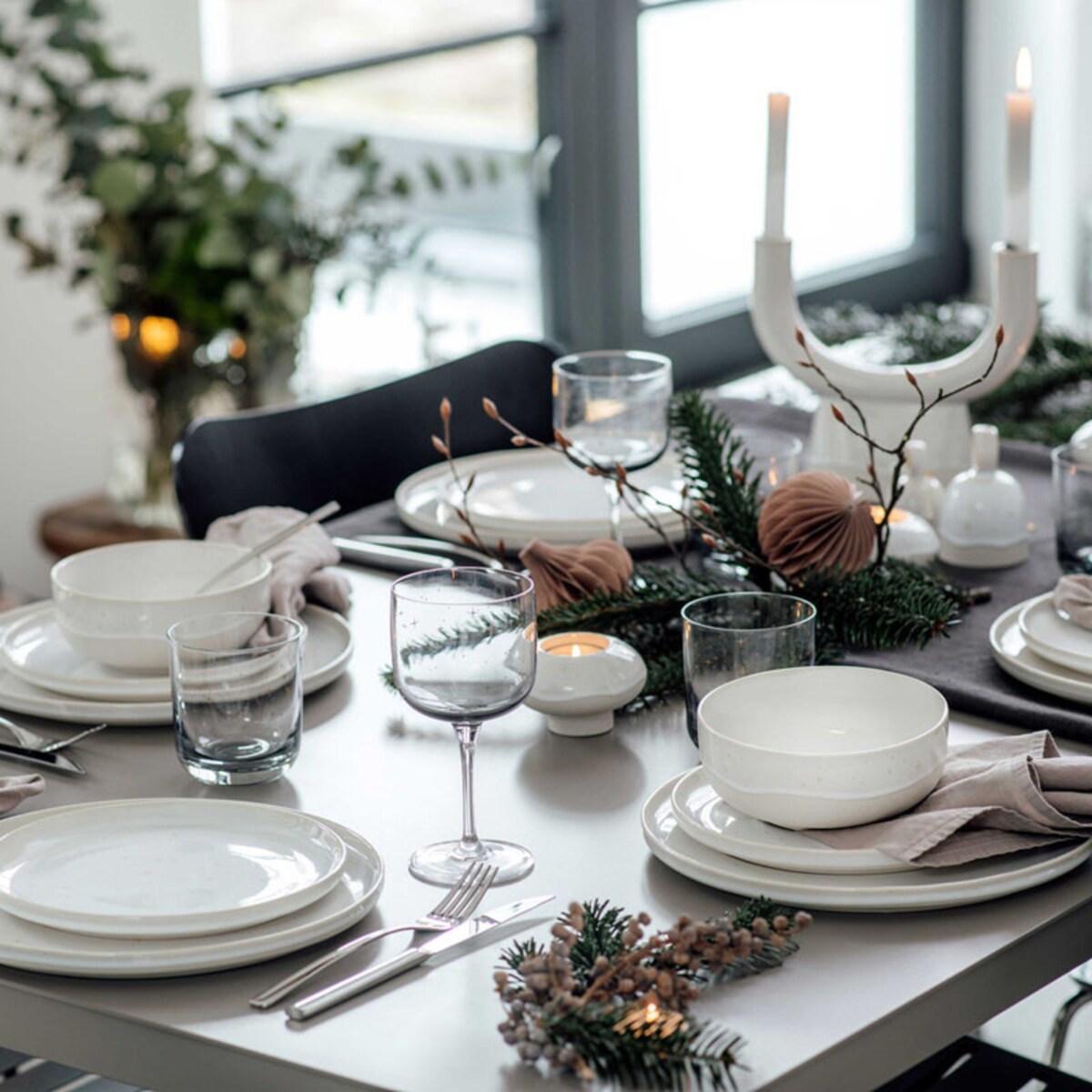 Świecznik podwójny Winter Glow, 23 x 8.4 x 20.3 cm, Villeroy & Boch