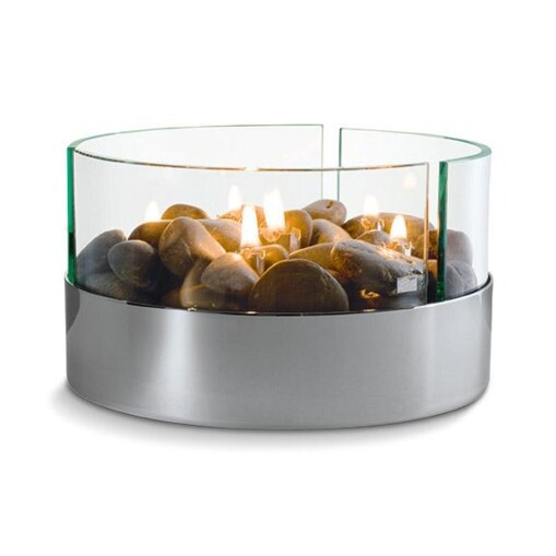 Lampa oliwna - aluminium, szkło, 20 cm