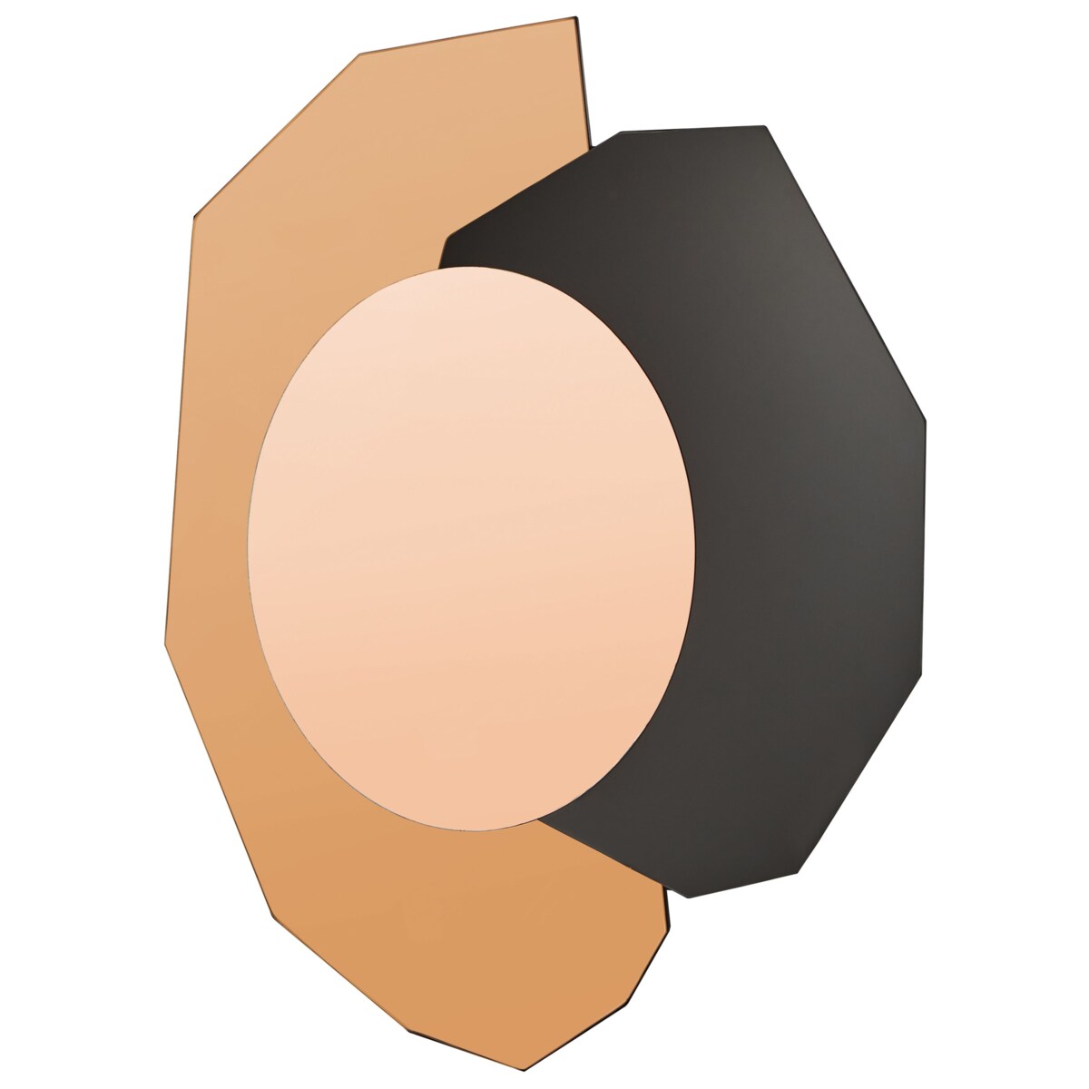 Lustro ścienne TROYON Różowe złoto