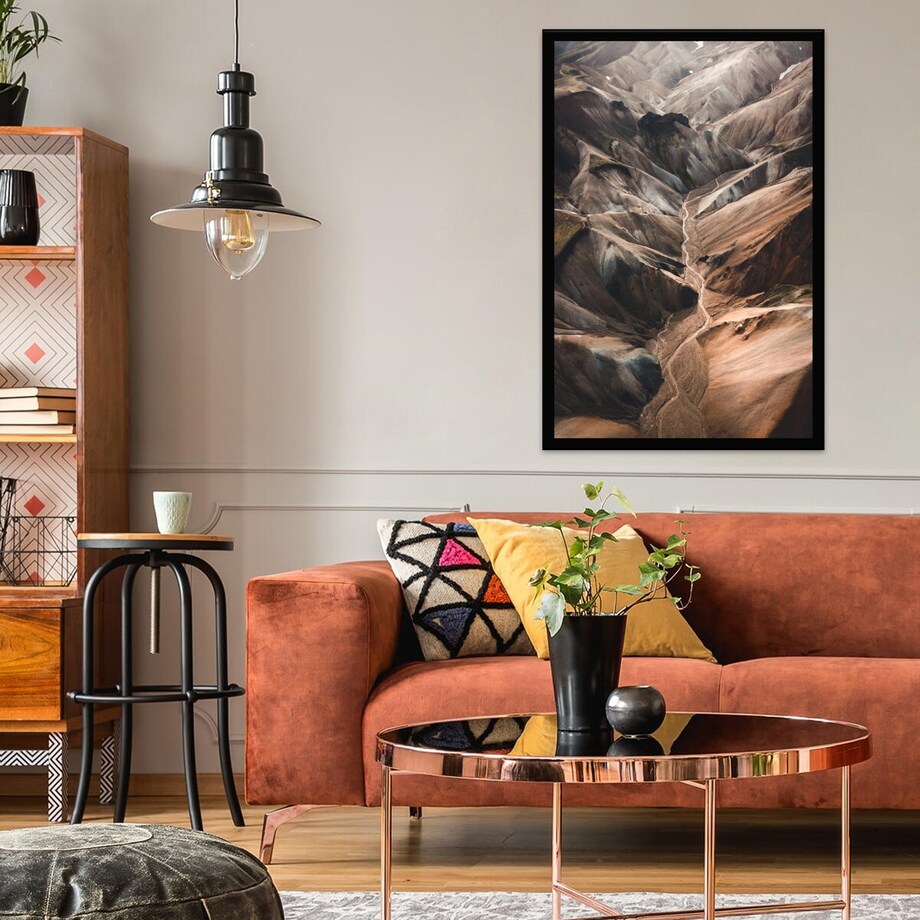 Poster Story, Plakat, Obraz - Góry Rhyolite na Islandii, wymiary 50 x 70 cm