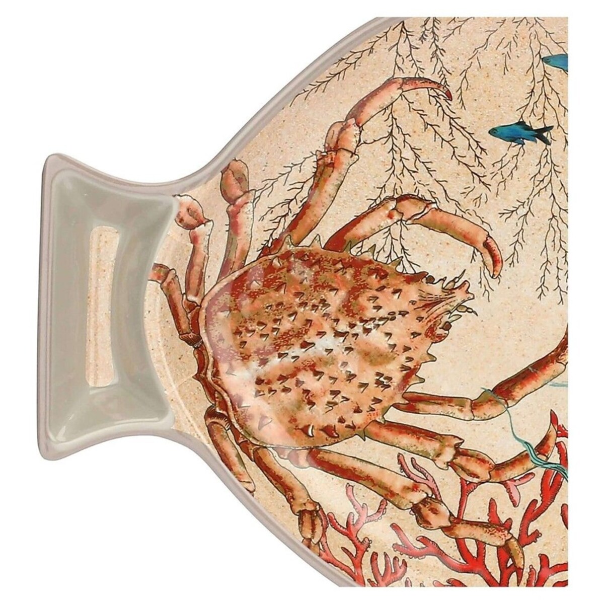 Zestaw 2 talerzy z melaminy Sea Life ryby - 33 x 23 cm