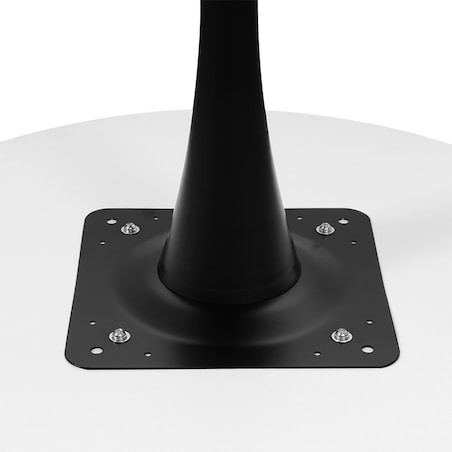 Stół okrągły 80cm biały blat nowoczesny minimalistyczny