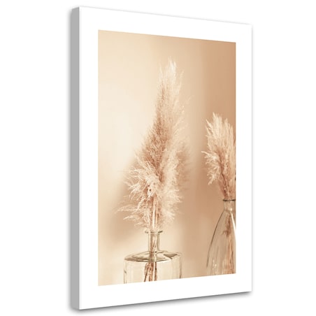 Obraz na płótnie, Trawa pampasowa w wazonie