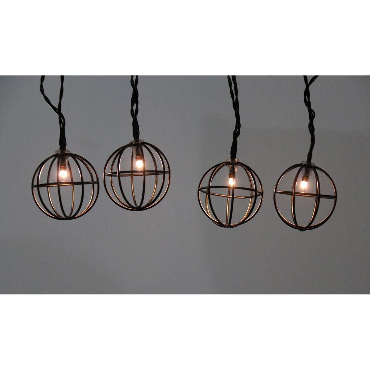 Girlanda ze światełkami do sypialni czarna 10 LED 2,1m ciepła