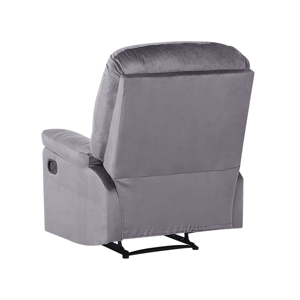 Fotel rozkładany welurowy szary ESLOV