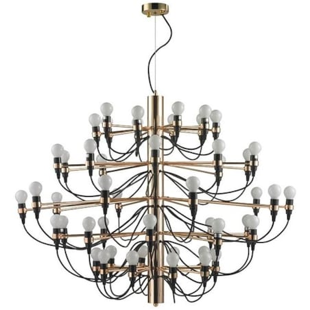 Lampa wisząca Gino MSE010100306 industrialna czarna złota