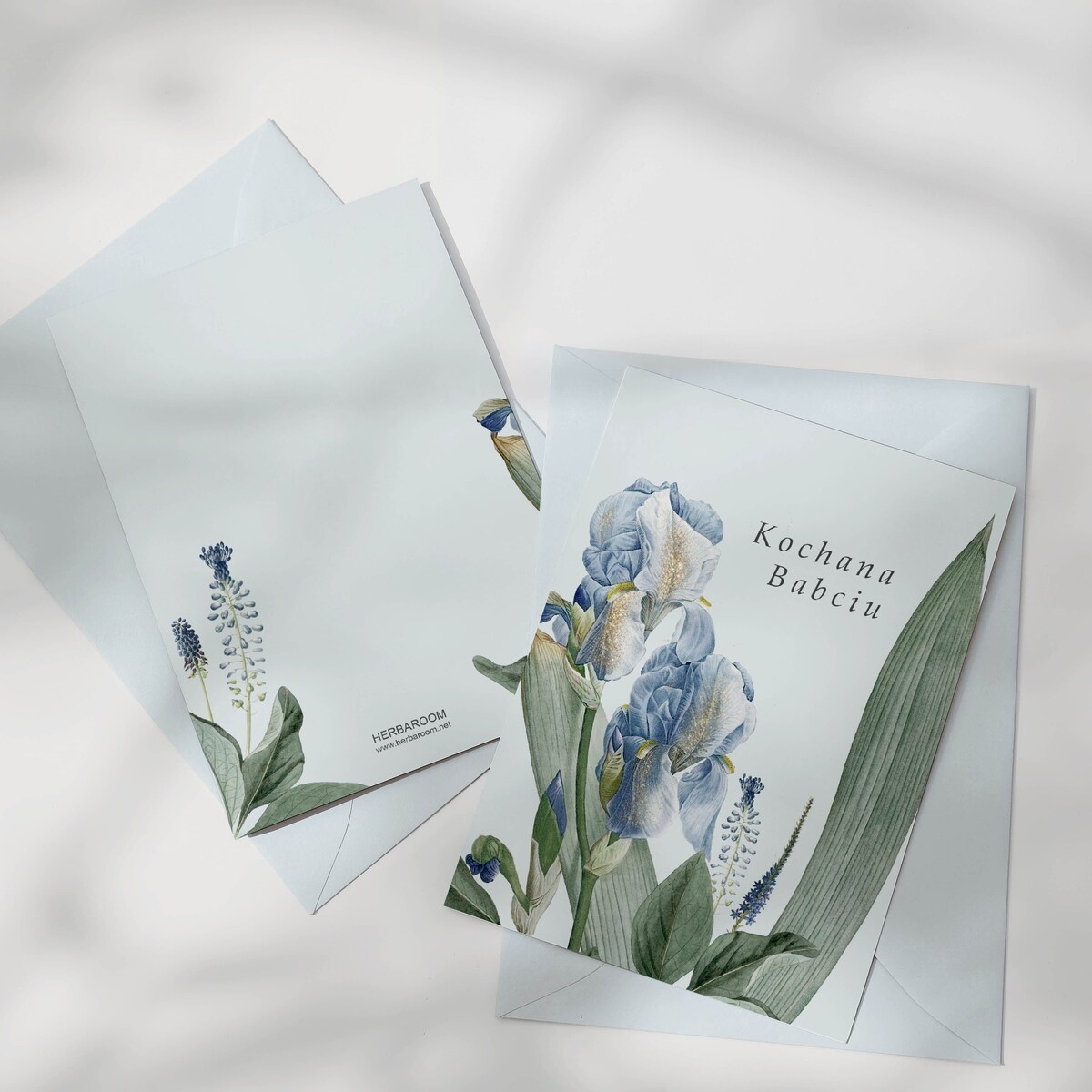 Kartka dla Babci Irysy 12x17cm