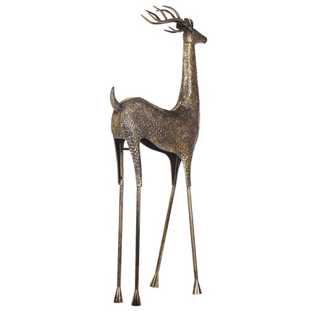 Dekoracja świąteczna podłogowa PELLO Renifer 126 cm Złoty