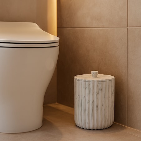 Kosz na śmieci 5 l marmurkowy 26x19,2x19,2 cm UDOTI