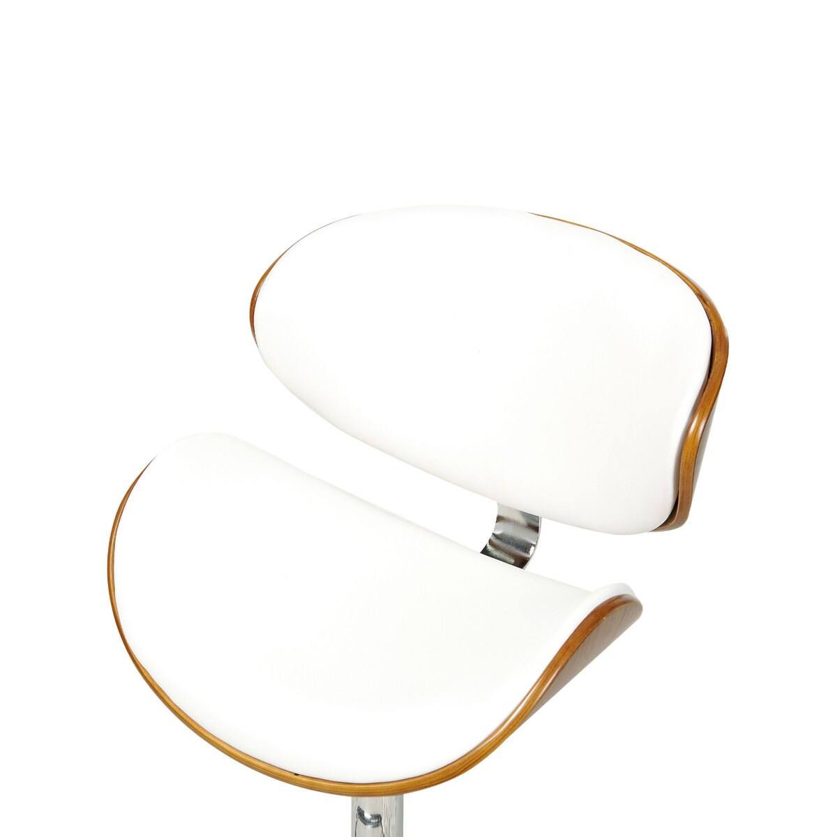 Hoker barowy regulowany ekoskóra biały ROTTERDAM