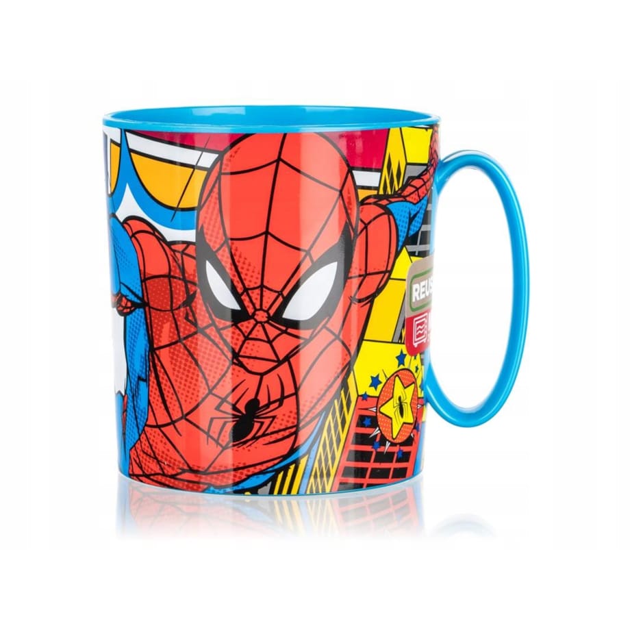 KUBEK TALERZ plastikowy dla dziecka chłopca SPIDERMAN bajka naczynia