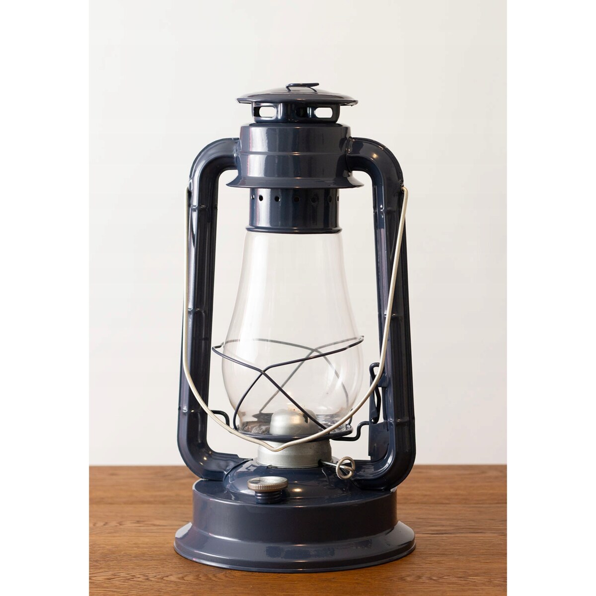 LAMPA NAFTOWA GRANATOWA WISZĄCA STOJĄCA metalowa + knot ozdoba prezent