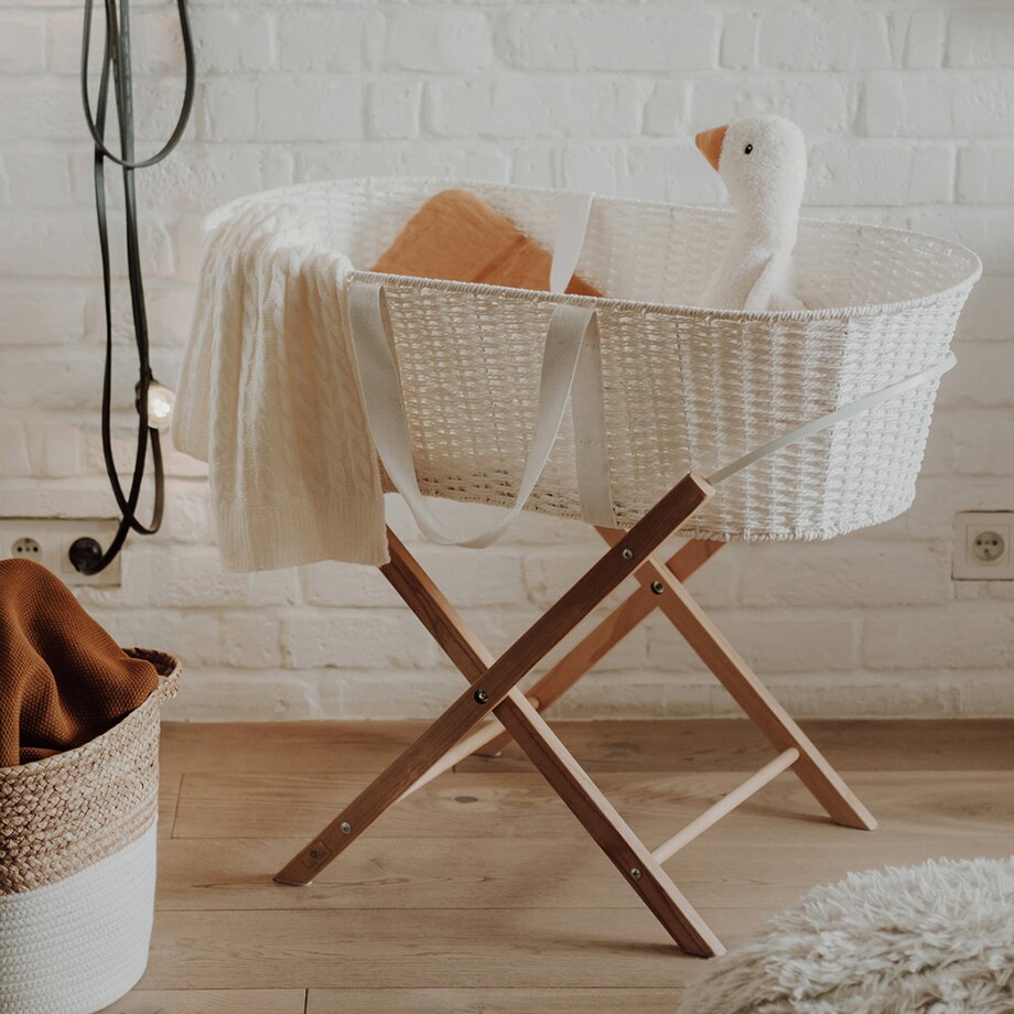 Stojak na kosz Happy Moses - Smart Stand - lakier bezbarwny