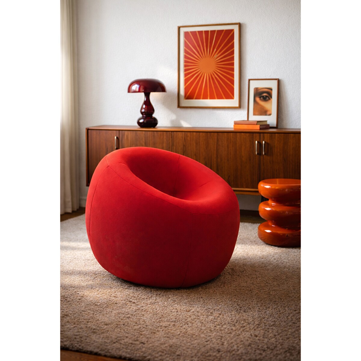 Pufa MAMMA czerwona