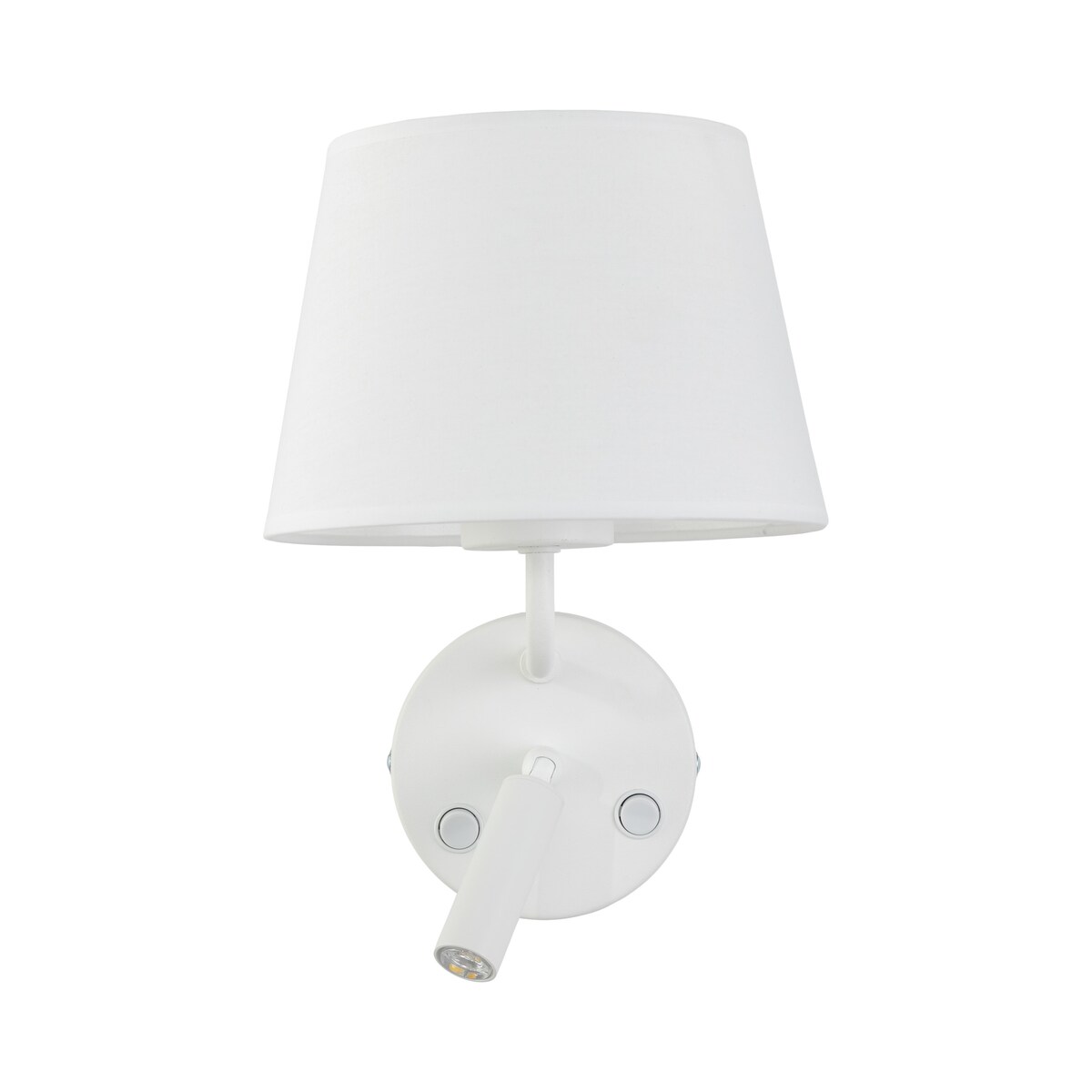 Kinkiet ścienny z reflektorkiem i włącznikiem MAJA WHITE 11393 TK Lighting biały E27 + G9