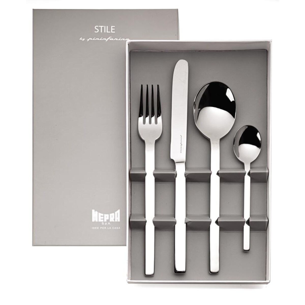 Zestaw sztućców dla 1 osoby Gift Stile by Pininfarina, 4 el, Mepra