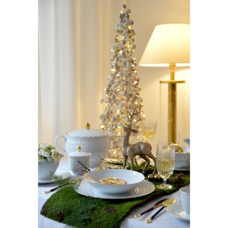 Zestaw talerzy dla 6 osób 18 el. Sofia Złota Linia 3604