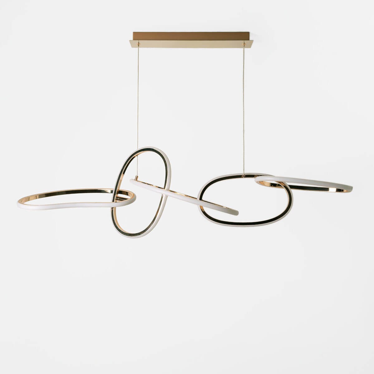 Wisząca lampa LED Cholet MD7361-5A-EGT Zumaline 56W 3000K nad stół złota