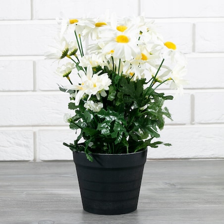 SZTUCZNE STOKROTKI W DONICZCE