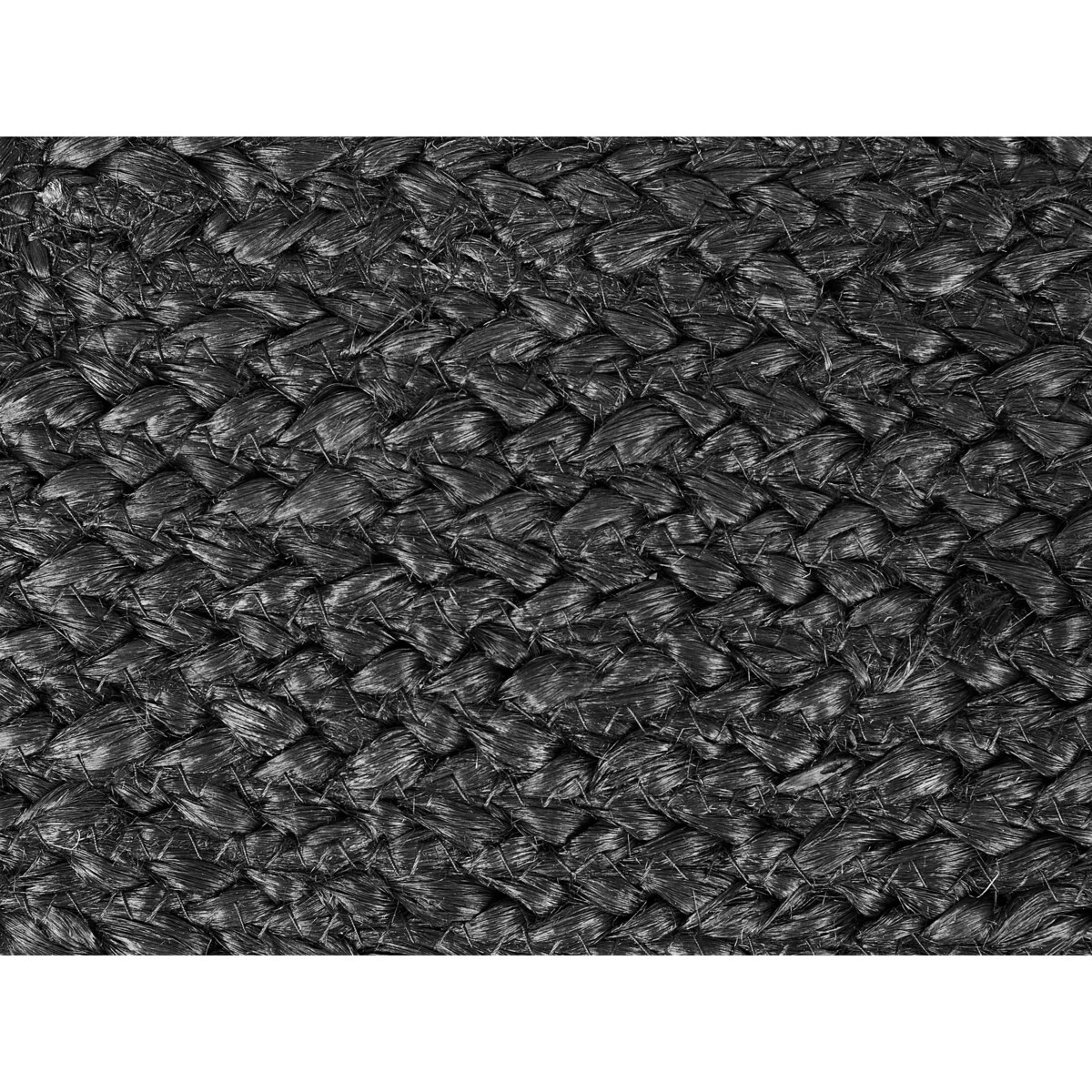 Poduszka podłogowa ISARDA Juta 40 cm 70 cm Czarny