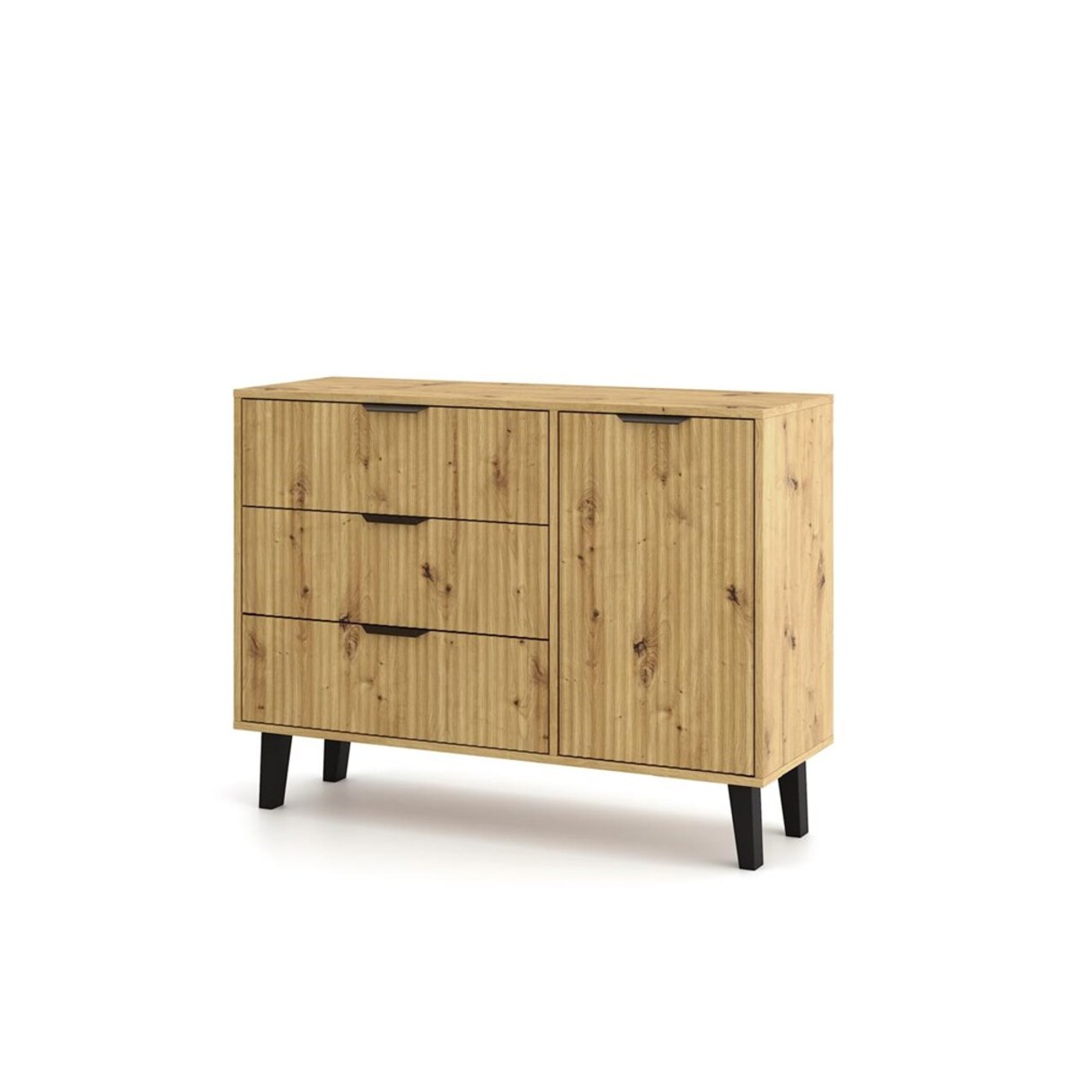 Komoda Scandi 1D3S Slim dąb artisan