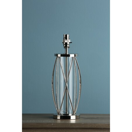 Lampa na komodę Beckworth LA3725834-Q Dar Lighting szklana nikiel