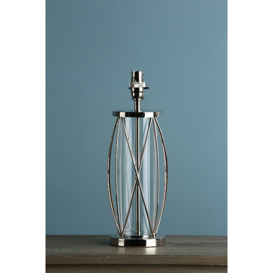 Lampa na komodę Beckworth LA3725834-Q Dar Lighting szklana nikiel