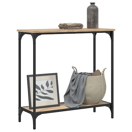 vidaXL Stolik konsolowy Sonoma Oak 75x30,5x75 cm Drewno konstrukcyjne