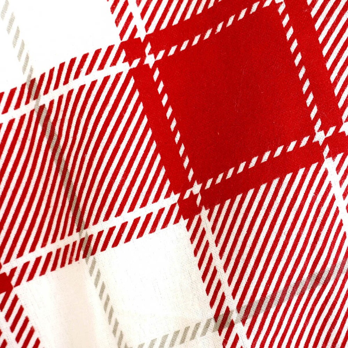 Pościel flanelowa 160x200 Skandia Red, czerwona w białą kratę, Flanelove, Darymex