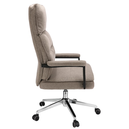 Fotel biurowy SEGO tkanina brązowy