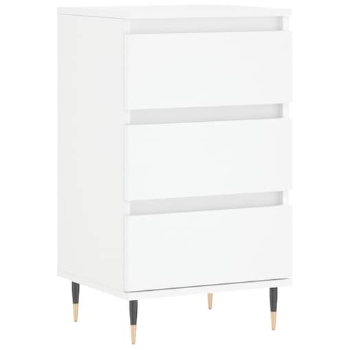 vidaXL Komoda, biała, 40x35x70 cm, materiał drewnopochodny