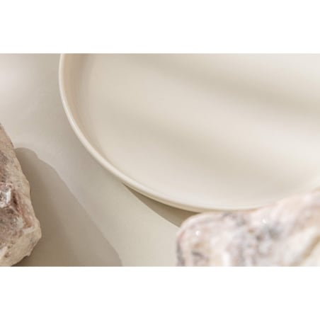 SORINA Talerz deserowy 6 sztuk, kremowy