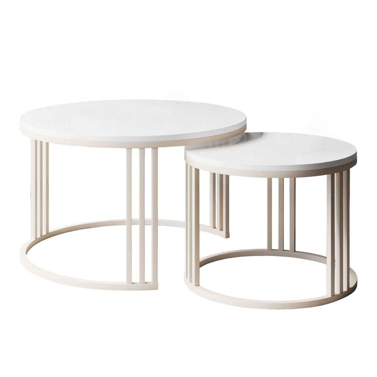 Stolik kawowy LORI 2w1 KASZMIR wysoki połysk, blat biały