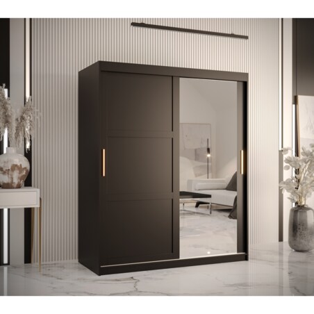 Szafa przesuwna Garderoba RAMIRO 2 150 gł. 62 czarny