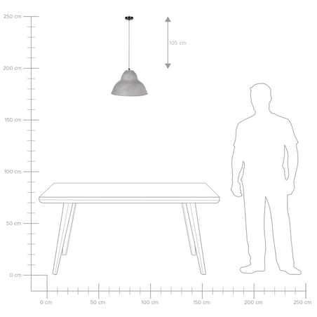 Lampa wisząca KABALEBO Papier-mâché Szary