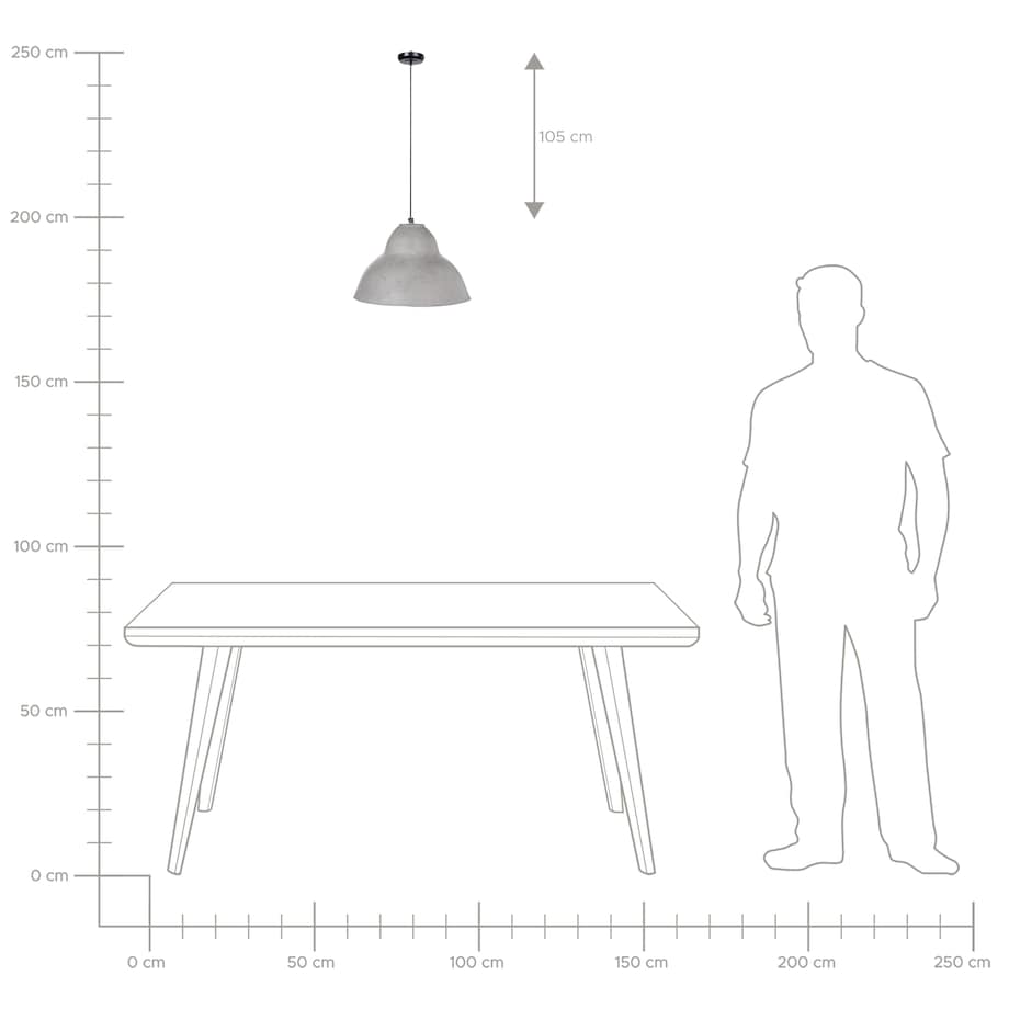 Lampa wisząca KABALEBO Papier-mâché Szary