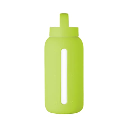 MUUKI DAILY BOTTLE szklana butelka na wodę 720 ml, Electric Lime