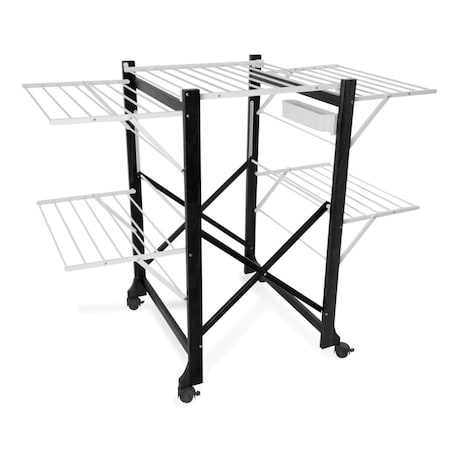 ARREDAMENTI ALIANTE Suszarka na pranie - 132 x 105 cm, Czarny