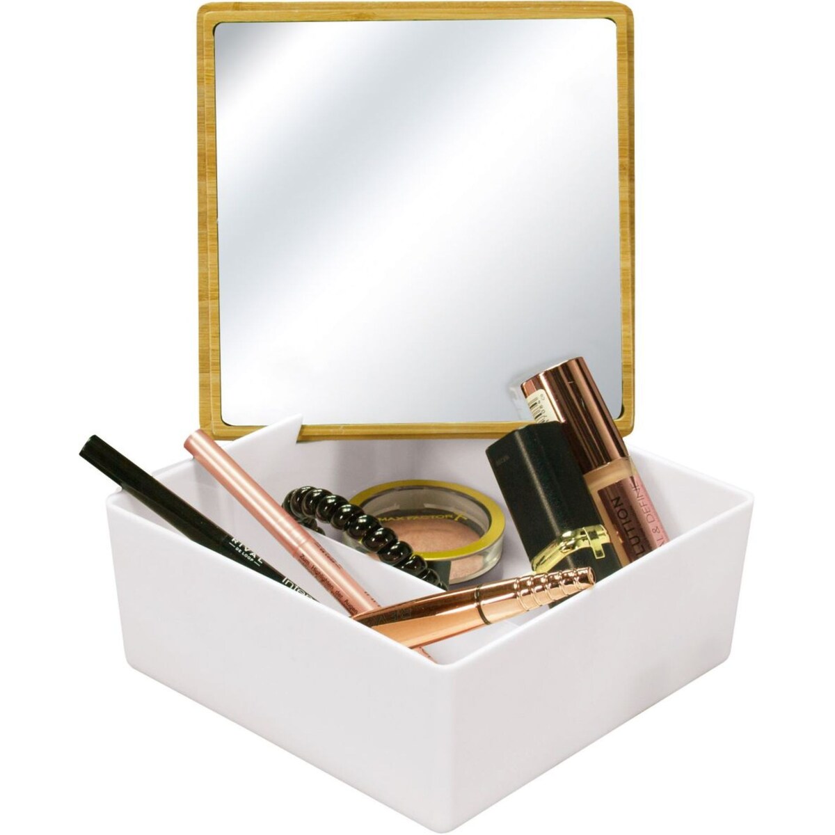 Kleine Wolke Timber Box Pojemnik na kosmetyki biały S