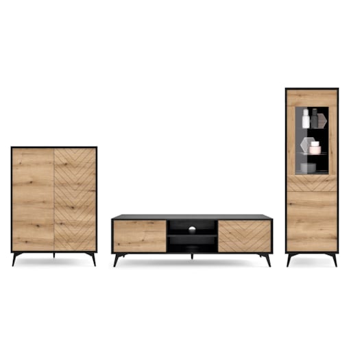 Meblościanka DIAMO do salonu w stylu loft