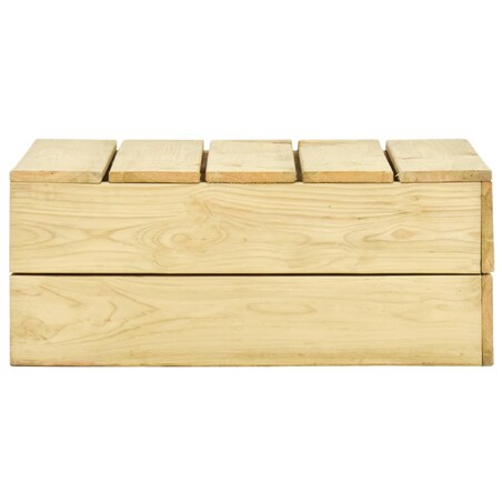 vidaXL Stolik ogrodowy, 75x75x31 cm, impregnowane drewno sosnowe
