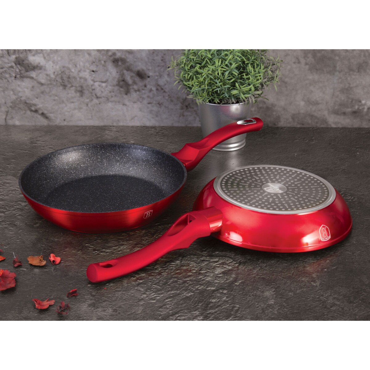 Patelnia z powłoką granitową 30cm BERLINGER HAUS Burgundy